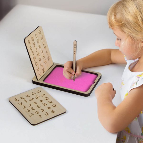 Tablette Sensorielle en bois - Jouet éducatif Montessori pour Fille – Image 2