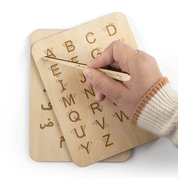 Tablette Sensorielle en bois - Jouet éducatif Montessori pour Fille – Image 5